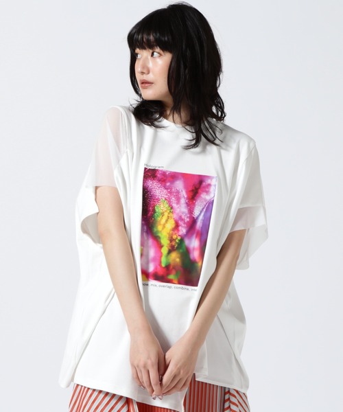 アウラアイラ　ホログラムフォトTシャツ AULA AILA tシャツ ホログラムフォトTシャツ レディース