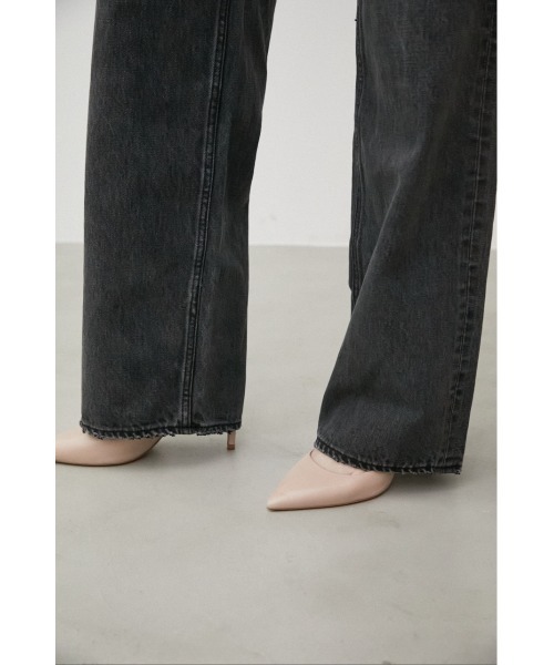 AZUL by moussy(アズールバイマウジー)の「AZUL DENIM/ハイウエストワイドデニムⅣ(デニムパンツ・レディース・ライトブルー/ワンウォッシュ/オフホワイト/ライトベージュ/ライトブラック・X-SMALL/SMALL/MEDIUM/LARGE)」の6枚目の写真