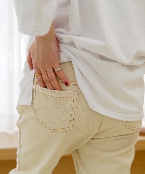CHOCOA(チョコア)の「マタニティコットンストレートパンツ(その他パンツ・レディース・ベージュ系・MEDIUM/LARGE/SMALL)」の9枚目の写真