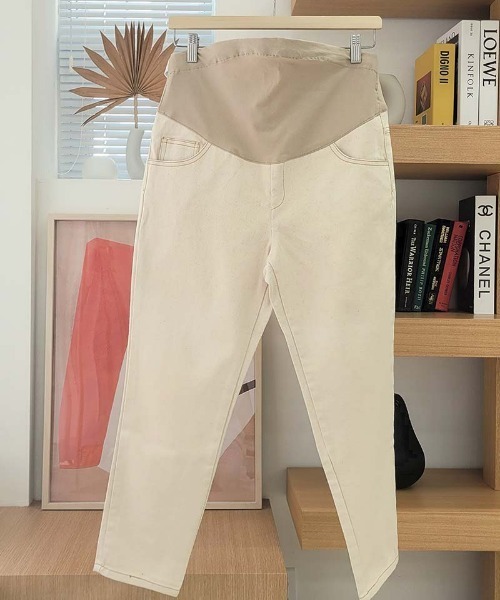 CHOCOA(チョコア)の「マタニティコットンストレートパンツ(その他パンツ・レディース・ベージュ系・MEDIUM/LARGE/SMALL)」の14枚目の写真