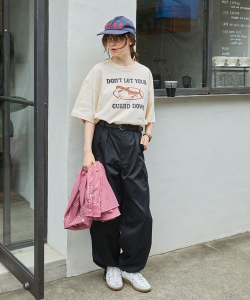 MONO-MART LADY'S(モノマートレディース)の「ヴィンテージライクアニマルグラフィックTシャツ(Tシャツ/カットソー・レディース・ホワイト系/アイボリー系/オフホワイト/オートミール・FREE)」の16枚目の写真