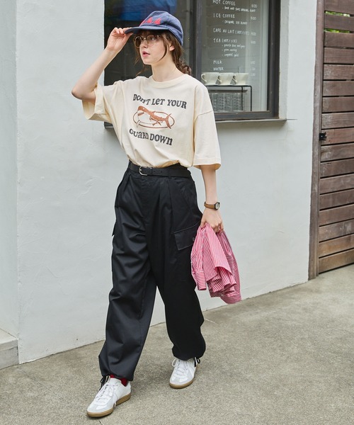 MONO-MART LADY'S(モノマートレディース)の「ヴィンテージライクアニマルグラフィックTシャツ(Tシャツ/カットソー・レディース・ホワイト系/アイボリー系/オフホワイト/オートミール・FREE)」の17枚目の写真