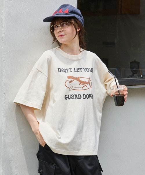 MONO-MART LADY'S(モノマートレディース)の「ヴィンテージライクアニマルグラフィックTシャツ(Tシャツ/カットソー・レディース・ホワイト系/アイボリー系/オフホワイト/オートミール・FREE)」の22枚目の写真