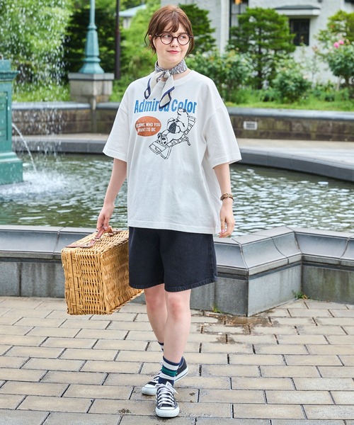 ヴィンテージライクアニマルグラフィックTシャツ MONO-MART LADY'S