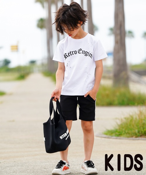【とも&ちん】セット商品　DF.SQEZ & YUMYUM Tシャツ　M O/Eペイントティーキッズ（Tシャツ/カットソー）｜adamsJUGGLER