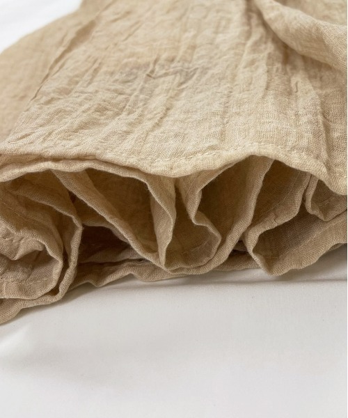 ad thie（アドティエ）の「ふんわり柔らか ティアード ロングスカート（スカート・レディース・オフホワイト/ブラック/ベージュ/イエロー・FREE）」の20枚目の写真