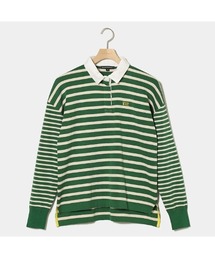 【Rosasen/GOLF】総針ニット長袖ラガーシャツ