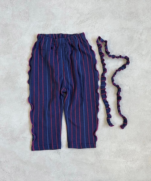 HOGAN RANCH WEAR（ホーガンランチウエア）の「パイルメロー2wayサロペットパンツ（80～120cm）（サロペット/オーバーオール・キッズ・ネイビー/クリーム/オレンジ/グレー/ピンク・110/120/90/100/80）」の10枚目の写真