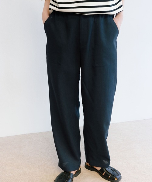 URBAN RESEARCH(アーバンリサーチ)の「『セットアップ対応』小松マテーレリネンライクベイカーパンツ(その他パンツ・メンズ・ネイビー/カーキ/ベージュ系その他・MEDIUM/LARGE)」の16枚目の写真