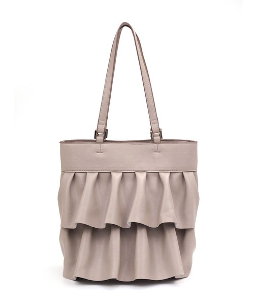 MIAN （ミアン）の「フリルトートバッグ（トートバッグ・レディース・グレイッシュベージュ/ブルー/ブラック・FREE）」の19枚目の写真