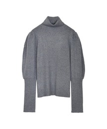 Re:EDIT | [2023A/W PRE ORDER]パフショルダー細リブタートルニットトップス(ニット/セーター)