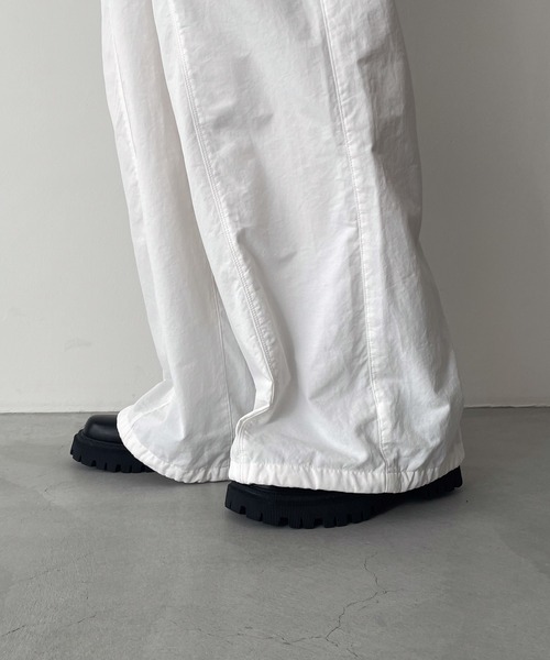 CANAL JEAN（キャナルジーン）の「RED CHOP WORKS　コットンナイロンドローストリングパンツ（その他パンツ・レディース・ブラック/ホワイト・ONE SIZE）」の13枚目の写真