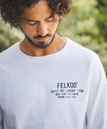 mlt4445- Dry Touch Concept Print Long Sleeve Tee カットソー