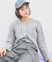 RAY CASSIN（レイカズン）の「シャギーワイドリブカーディガン（カーディガン/ボレロ）」