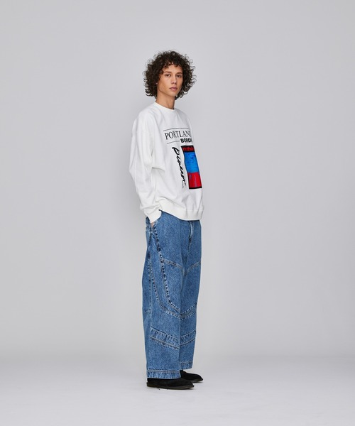 Iroquois（イロコイ）の「11oz OLD DENIM WIDE PT（デニムパンツ・メンズ・ケミカルウォッシュ/ブラック系その他・3/1/2）」の9枚目の写真