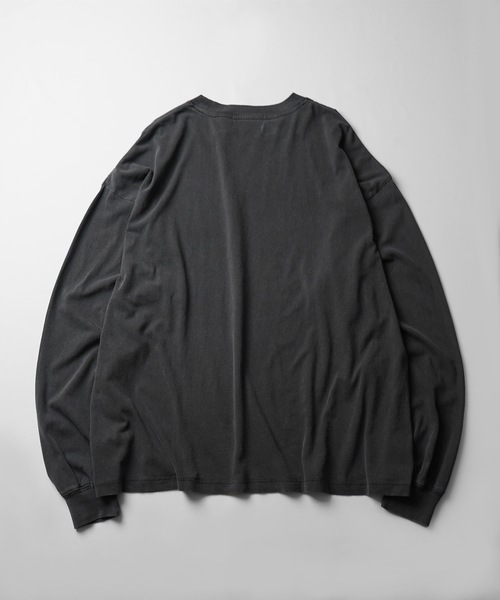25SS ヴィンテージライク レトロプリント ピグメント加工 ビッグ