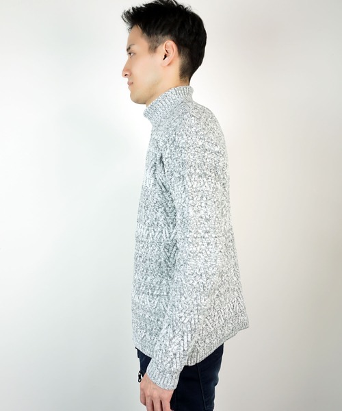 【WEB限定】ヘリンボーンJQタートルネックニット（ニット/セーター）｜HIDEAWAYS NICOLE（ハイダウェイニコル）