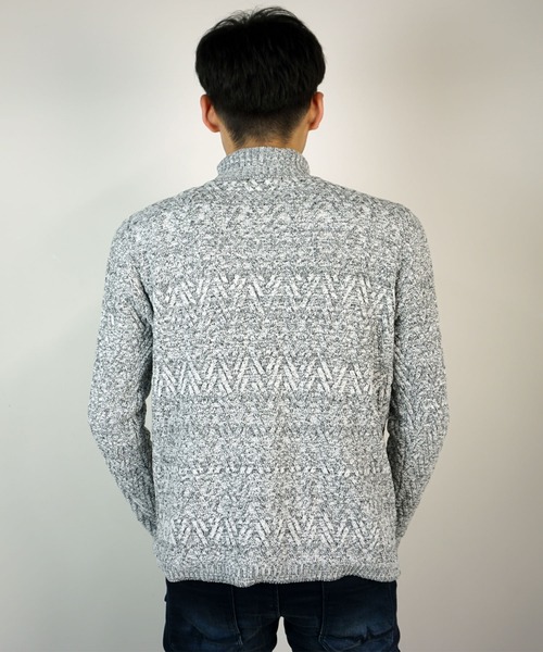 【WEB限定】ヘリンボーンJQタートルネックニット（ニット/セーター）｜HIDEAWAYS NICOLE（ハイダウェイニコル）