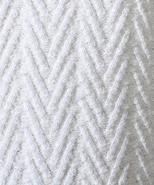 【WEB限定】ヘリンボーンJQタートルネックニット（ニット/セーター）｜HIDEAWAYS NICOLE（ハイダウェイニコル）