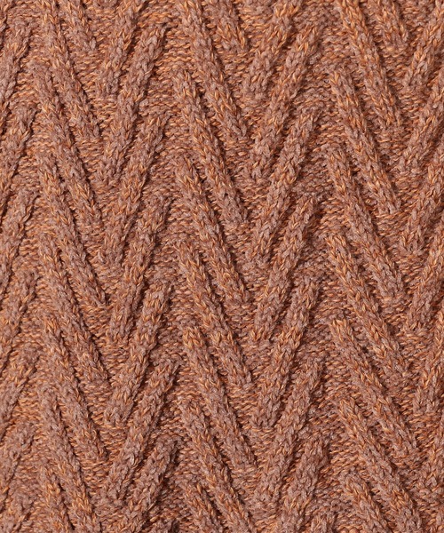 【WEB限定】ヘリンボーンJQタートルネックニット（ニット/セーター）｜HIDEAWAYS NICOLE（ハイダウェイニコル）