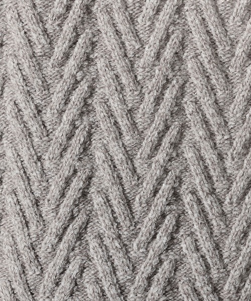 【WEB限定】ヘリンボーンJQタートルネックニット（ニット/セーター）｜HIDEAWAYS NICOLE（ハイダウェイニコル）