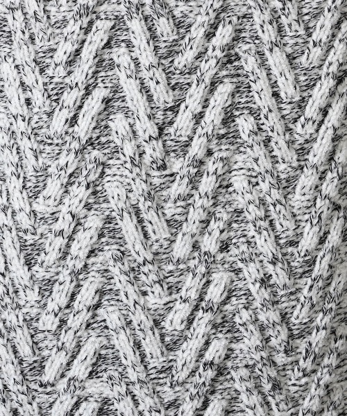 【WEB限定】ヘリンボーンJQタートルネックニット（ニット/セーター）｜HIDEAWAYS NICOLE（ハイダウェイニコル）