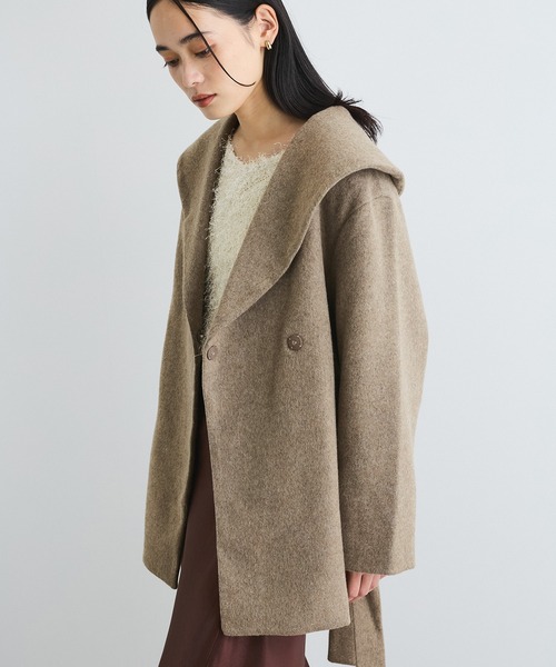 セール】毛混ショールカラーコート（その他アウター）｜VIS（ビス）の