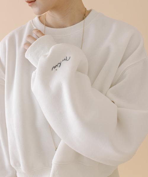 mline（エムライン）の「[mline]フォトショートスウェット（スウェット・レディース・オフホワイト/ネイビー/グレー・FREE）」の6枚目の写真