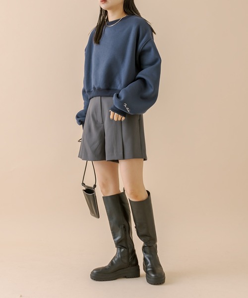 mline（エムライン）の「[mline]フォトショートスウェット（スウェット・レディース・オフホワイト/ネイビー/グレー・FREE）」の12枚目の写真