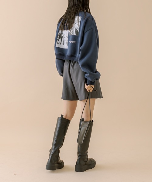 mline（エムライン）の「[mline]フォトショートスウェット（スウェット・レディース・オフホワイト/ネイビー/グレー・FREE）」の14枚目の写真