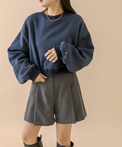 mline（エムライン）の「[mline]フォトショートスウェット（スウェット・レディース・オフホワイト/ネイビー/グレー・FREE）」の9枚目の写真