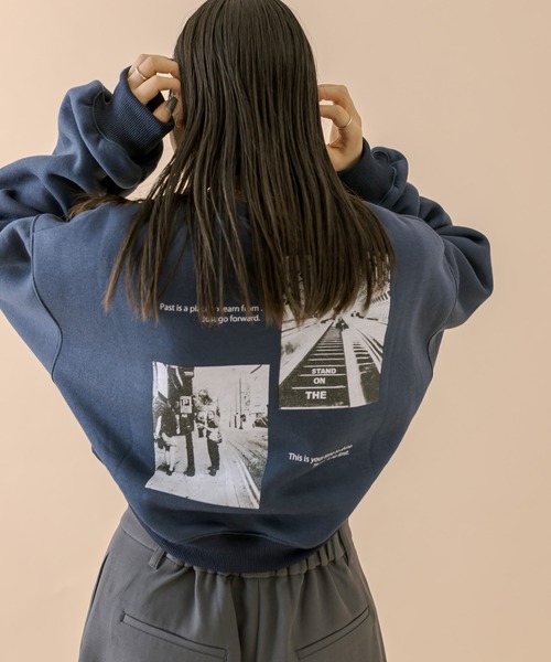 mline（エムライン）の「[mline]フォトショートスウェット（スウェット・レディース・オフホワイト/ネイビー/グレー・FREE）」の11枚目の写真