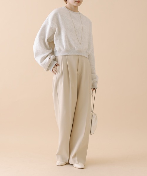 mline（エムライン）の「[mline]フォトショートスウェット（スウェット・レディース・オフホワイト/ネイビー/グレー・FREE）」の19枚目の写真