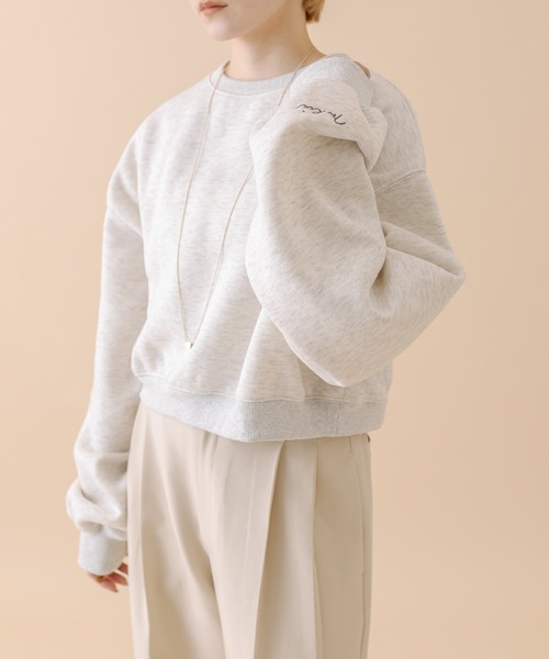 mline（エムライン）の「[mline]フォトショートスウェット（スウェット・レディース・オフホワイト/ネイビー/グレー・FREE）」の16枚目の写真