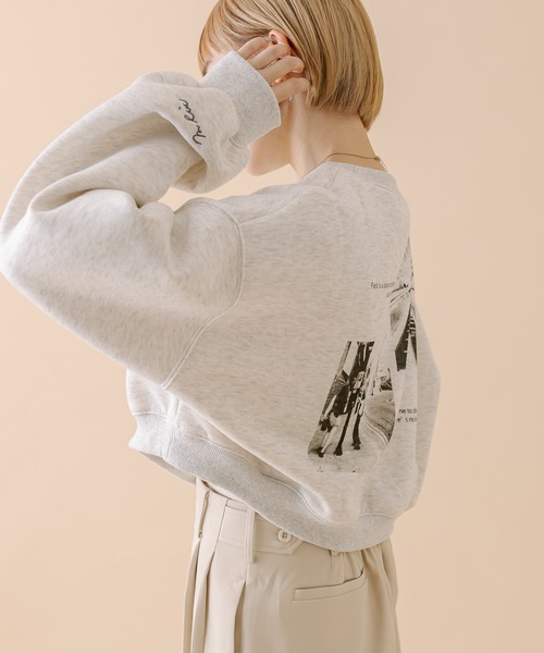 mline（エムライン）の「[mline]フォトショートスウェット（スウェット・レディース・オフホワイト/ネイビー/グレー・FREE）」の17枚目の写真