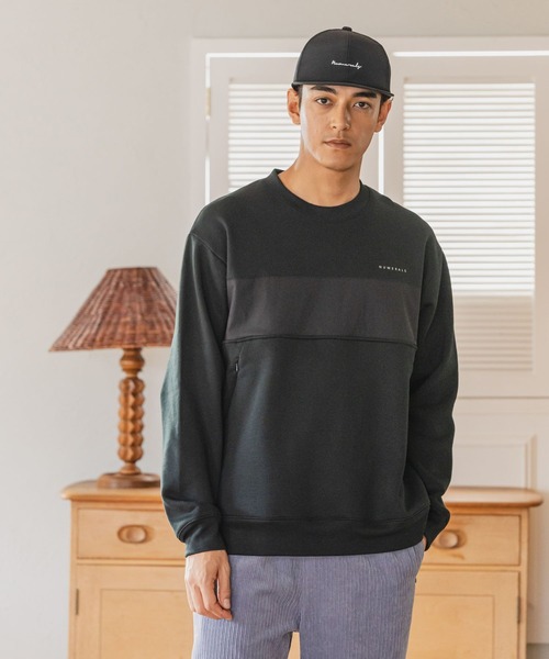 NUMERALS（ヌメラルズ）の「[NUMERALS]WARMクルーネックスウェット（スウェット・メンズ・ブラック/オフホワイト/ボルドー・MEDIUM/LARGE/X-LARGE）」の3枚目の写真