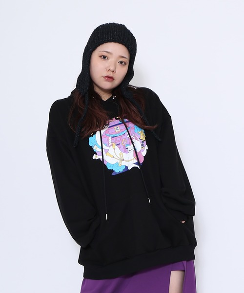 PUNYUS(プニュズ)の「耳付きニットキャップ(ニットキャップ/ビーニー・レディース・ホワイト/ブラック/グレー・FREE)」の10枚目の写真