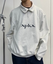 【ARCH by ROARINGWILD】HALF ZIPPER LOGO SWEATERSHIRT / 【アーチ】ハーフジッパーロゴスウェットシャツ トレーナー
