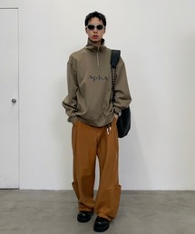ARCH by ROARINGWILD（アーチバイロアリングワールド）の「【ARCH by ROARINGWILD】HALF ZIPPER LOGO SWEATERSHIRT / 【アーチ】ハーフジッパーロゴスウェットシャツ トレーナー（スウェット）」