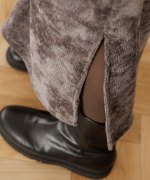 flower（フラワー）の「グリッターニットスカート（スカート・レディース・グレー/ブラック・FREE）」の18枚目の写真