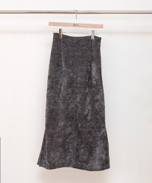 flower（フラワー）の「グリッターニットスカート（スカート・レディース・グレー/ブラック・FREE）」の13枚目の写真