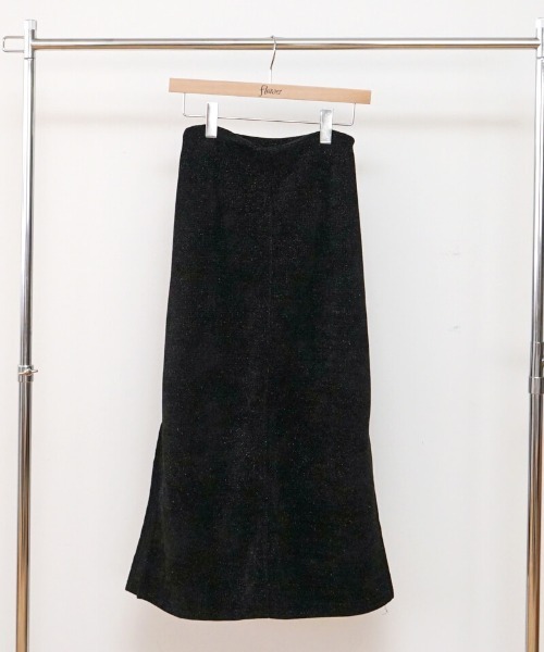 flower（フラワー）の「グリッターニットスカート（スカート・レディース・グレー/ブラック・FREE）」の12枚目の写真