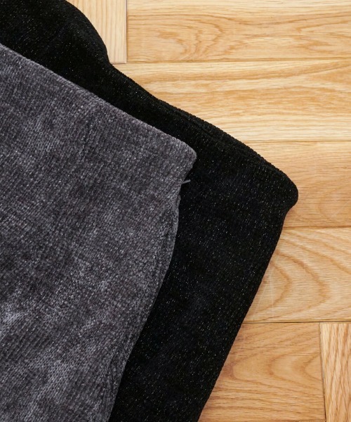 flower（フラワー）の「グリッターニットスカート（スカート・レディース・グレー/ブラック・FREE）」の10枚目の写真
