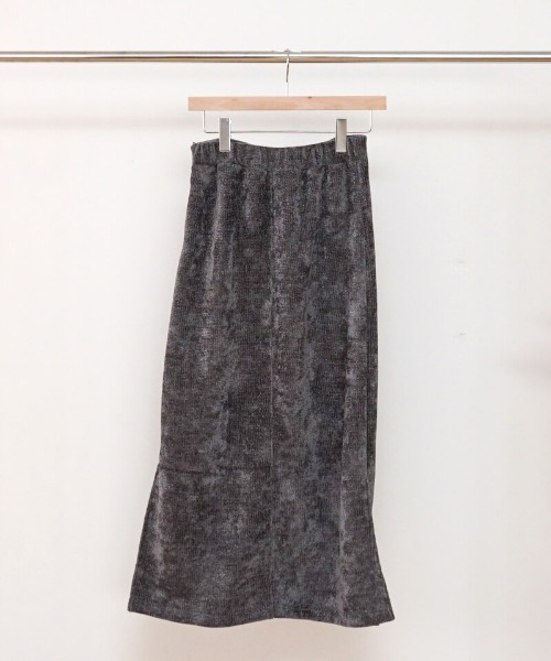 flower（フラワー）の「グリッターニットスカート（スカート・レディース・グレー/ブラック・FREE）」の9枚目の写真
