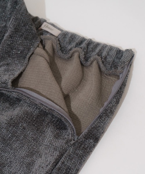 flower（フラワー）の「グリッターニットスカート（スカート・レディース・グレー/ブラック・FREE）」の6枚目の写真