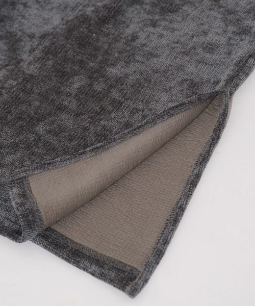 flower（フラワー）の「グリッターニットスカート（スカート・レディース・グレー/ブラック・FREE）」の5枚目の写真