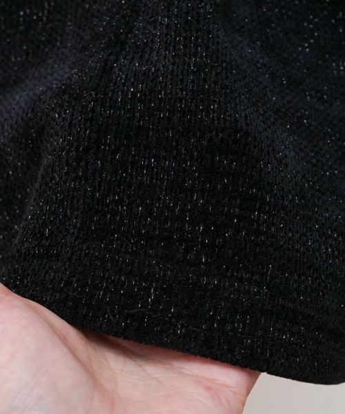 flower（フラワー）の「グリッターニットスカート（スカート・レディース・グレー/ブラック・FREE）」の3枚目の写真