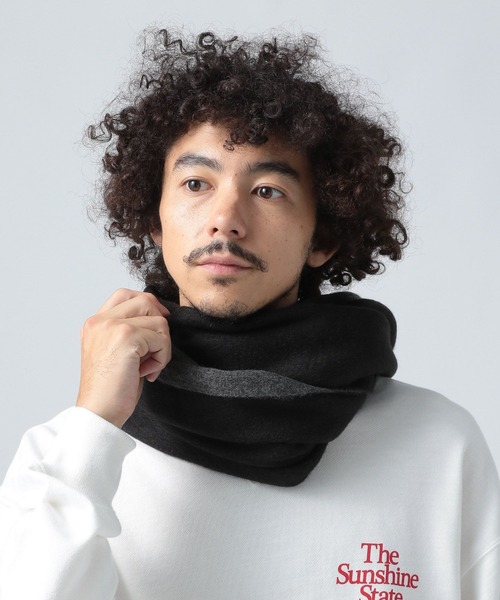 BAYFLOW（ベイフロー）の「ボリュームマフラー（マフラー・メンズ・グレー/ベージュ/ブラック/カーキ・FREE）」の5枚目の写真