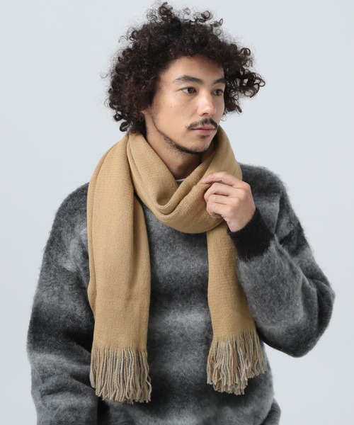 BAYFLOW（ベイフロー）の「ボリュームマフラー（マフラー・メンズ・グレー/ベージュ/ブラック/カーキ・FREE）」の9枚目の写真