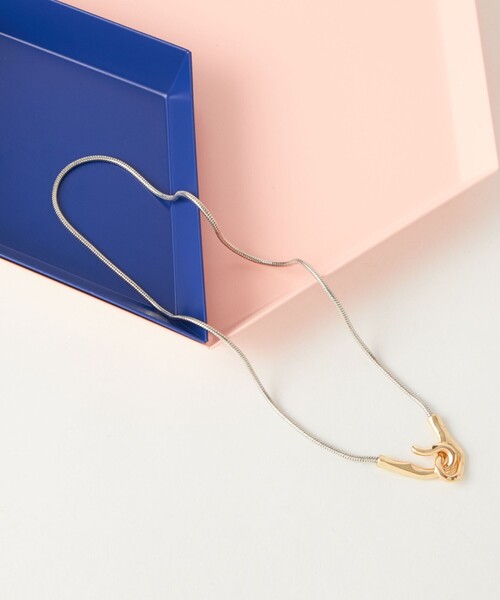 CITEN(シテン)の「<CITEN>フックモチーフ スネーク ネックレス(ネックレス・レディース・その他1/シルバー・FREE)」の1枚目の写真